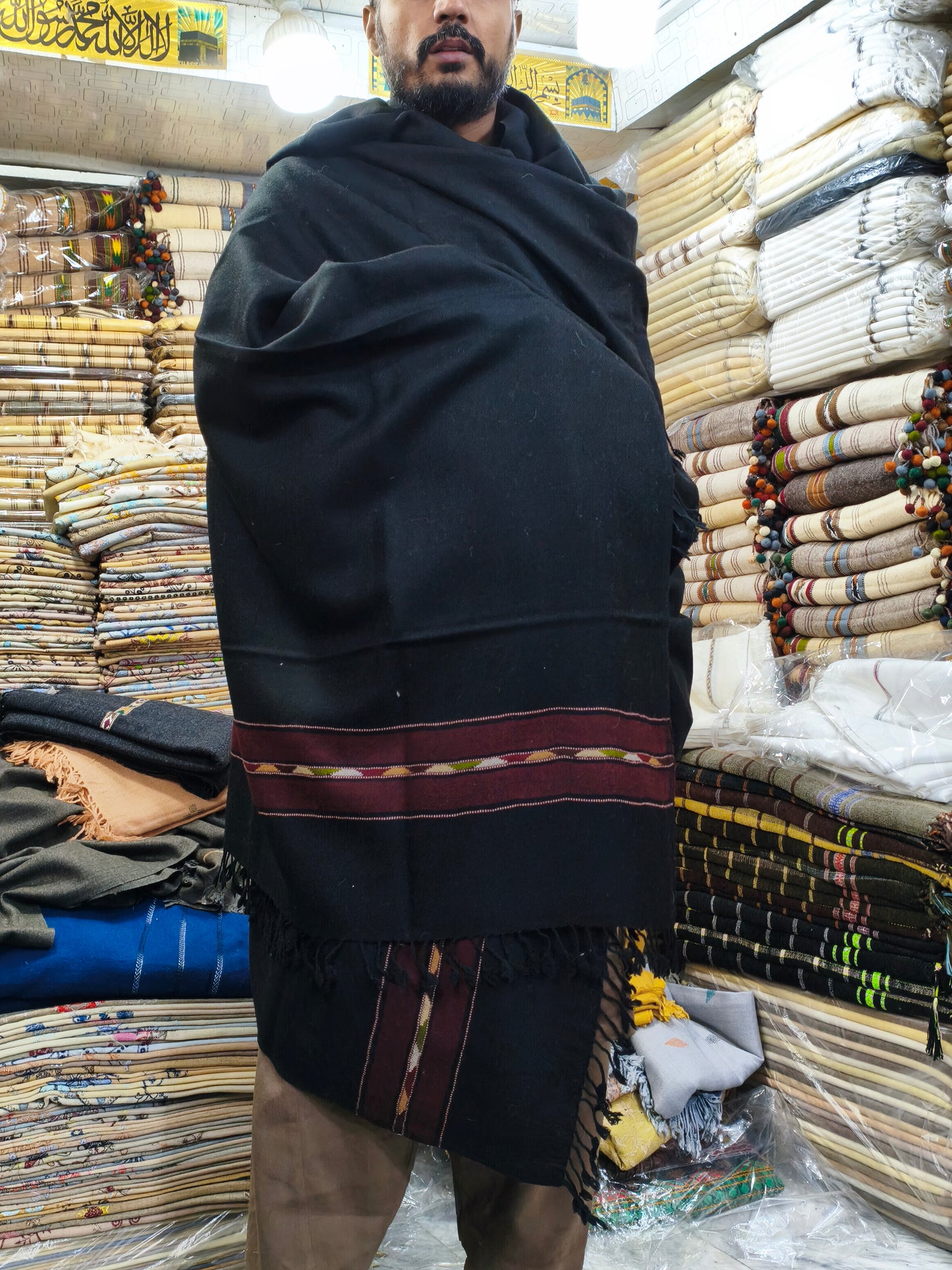 Khan Herati Wool Pashmina Shawl